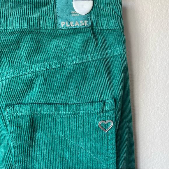 Please women's Corduroy green flare boho hippie winter pants size medium - Picture 5 of 5